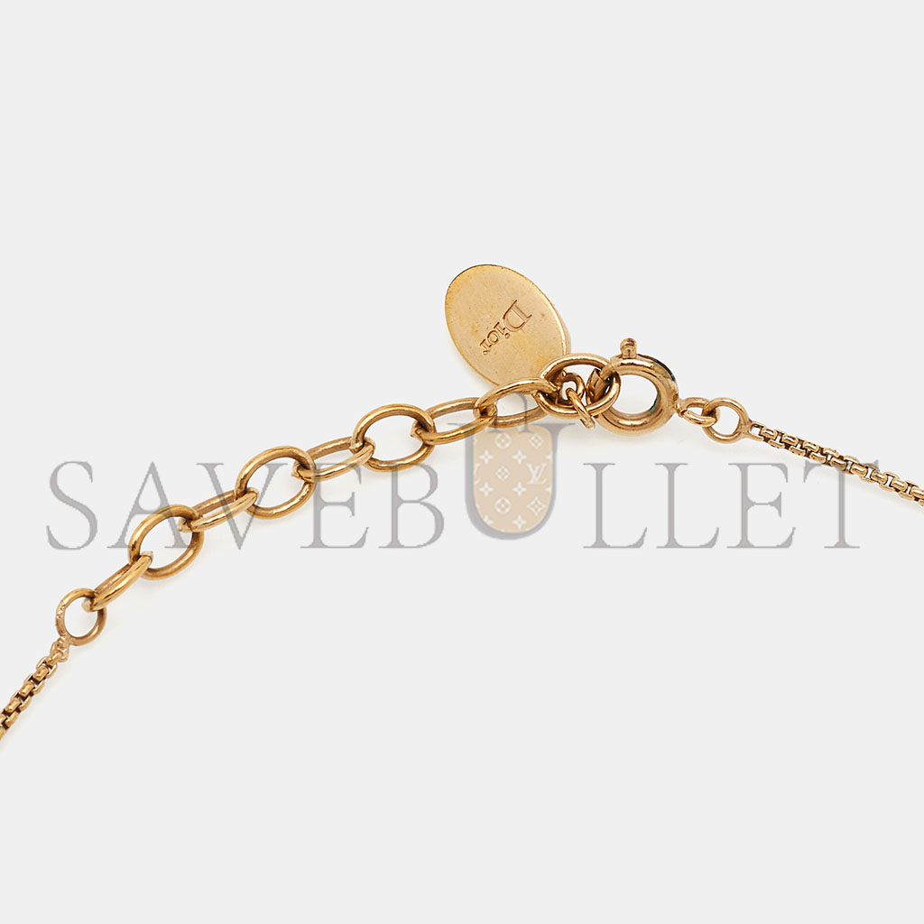 D*or pink crystal gold tone necklace n3052womcy_d03s